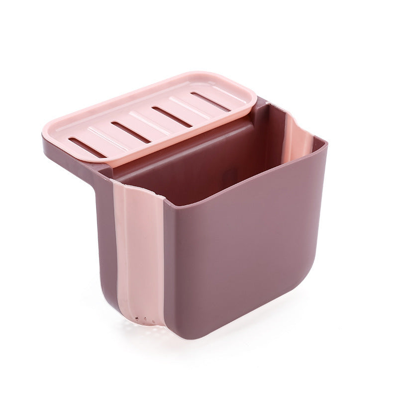 Égouttoir d'évier pliable à ventouse - coloris Rose - PLISSÉ