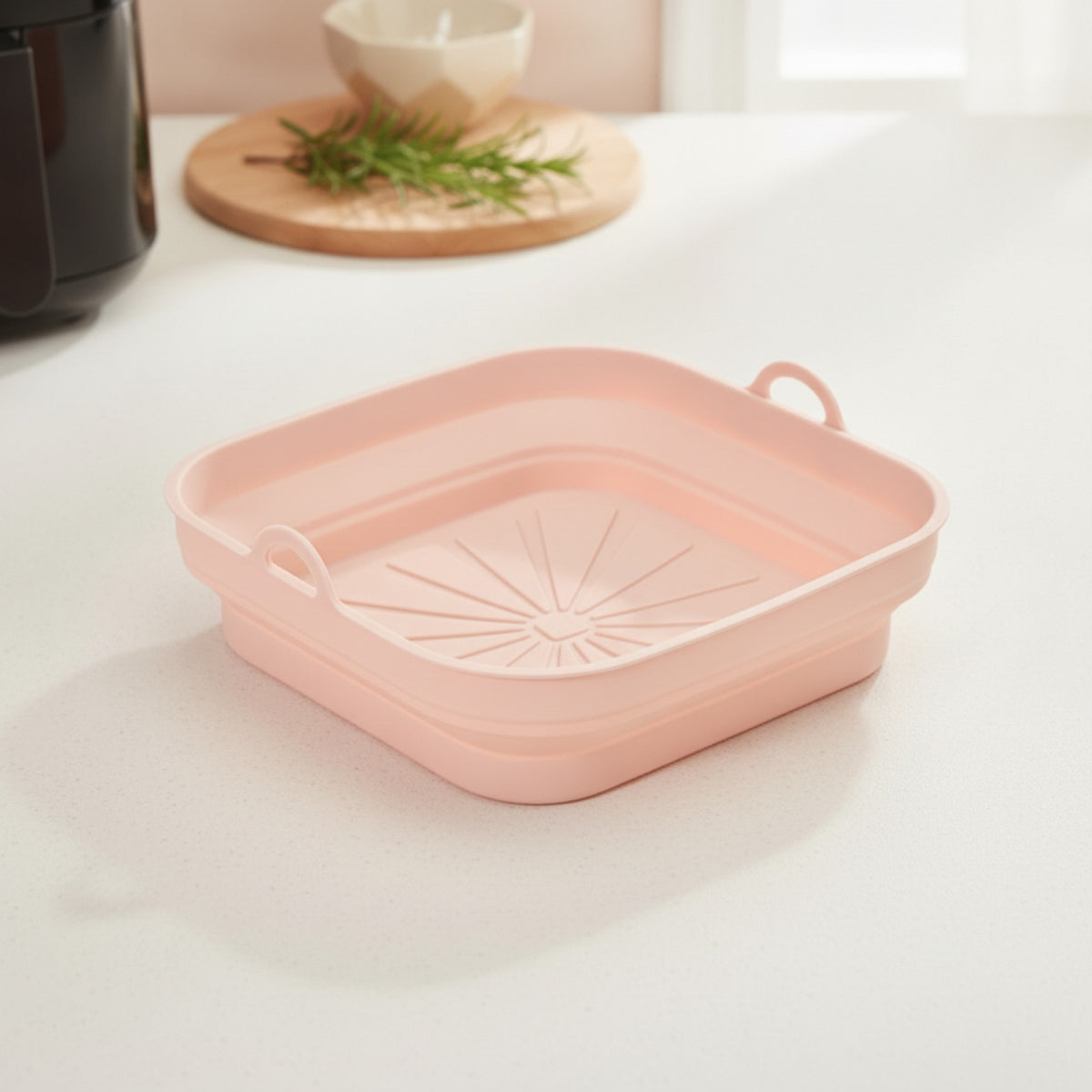 Plat de cuisson pliable en silicone pour AIR FRYER - PLISSÉ