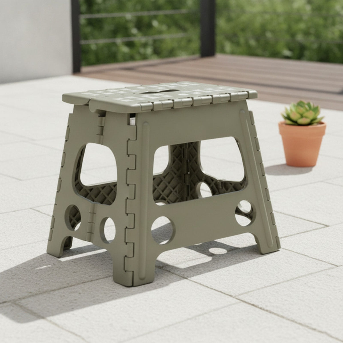 Banc pliable portable pour la maison et l'extérieur - PLISSÉ