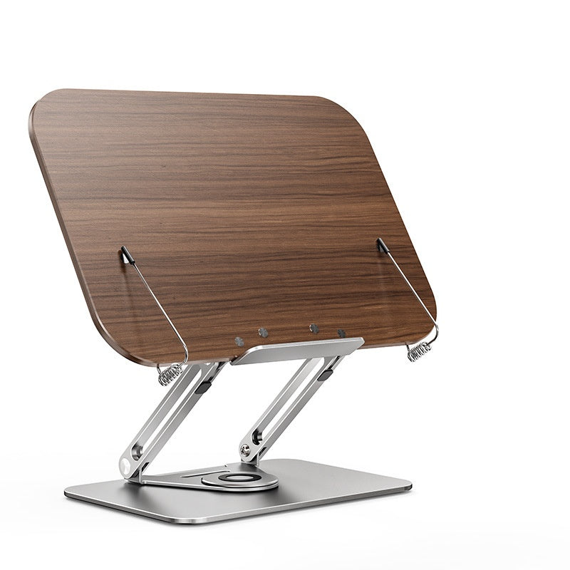 Support de lecture pliable réglable - coloris Bois foncé - PLISSÉ