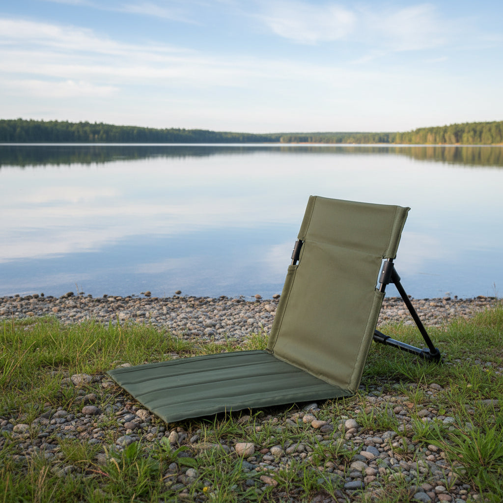 Chaise de camping pliable légère - coloris Vert - PLISSÉ